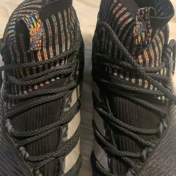adidas Black and Multicolor Athletic Shoes - Picture 7 of 12